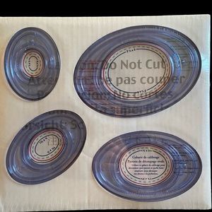 Creative Memories Oval Cutting Patterns & Sizing Template - NEW